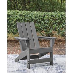 Signature Design by Ashley Lone View Bay Gray HDPE Frame Adirondack Chair