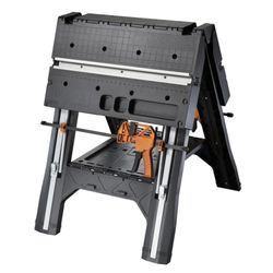 Worx 32 in. H X 25 in. W X 25 in. D Folding Sawhorse 300 lb. cap.