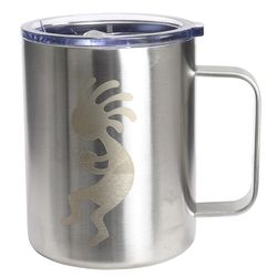 Aquapelli 12 oz Solid Silver BPA Free Vacuum Insulated Mug