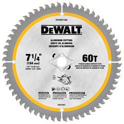 DEWALT 7-1/4 in. D X 5/8 in. Titanium/Carbide Circular Saw Blade 60 teeth 1 pk