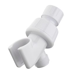 Oakbrook Collection White Plastic Shower Arm Mount