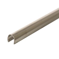 Prime-Line 96 in. L Silver Stainless Steel Track Repair Cap 5 pk