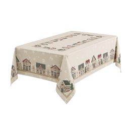 Avanti Linens Multicolored Polyester Tableclot 84 in. L X 60 in. W