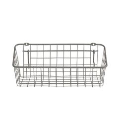 Spectrum 11.3 in. W X 4.3 in. H Gray Basket