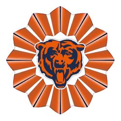 Spinfinity Designs Stainless Steel 12 in. Chicago Bears Wind Spinner