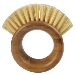 Full Circle The Ring 2.7 in. W Medium Bristle 2.7 in. Bamboo Handle Vegetable Brush