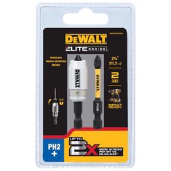 DeWalt ELITE SERIES Phillips PH2 X 2-1/4 in. L Screwdriver Bit Steel 3 pc