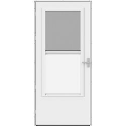 Larson 37084 Screen Away 81 in. H X 32 in. W Solid Wood White Mid-View Reversible Storm Door