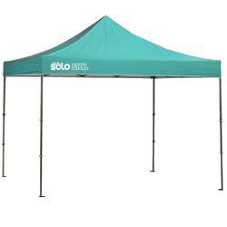 Quik Shade Solo Steel Polyester Peak Pop-Up Canopy 10 ft. H X 10 ft. W X 10 ft. L