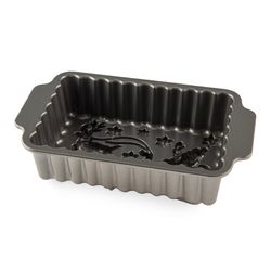 Nordic Ware 10 in. W X 6 in. L Santa's Sleigh Loaf Pan Silver