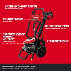 CRAFTSMAN CMEPW1900 1900 psi Electric 1.2 gpm Pressure Washer