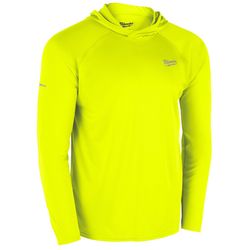 Milwaukee Workskin M Long Sleeve Unisex Hooded Yellow Hooded Sweatshirt