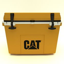 Cat Yellow 27 qt Cooler