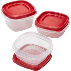 Rubbermaid White Food Storage Container Set 3 pk