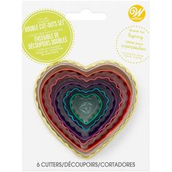 Wilton Valentines Day Heart Shaped Cookie Cutter Set