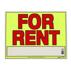 Sunburst Systems English Yellow Informational Sign 11 in. H X 14 in. W