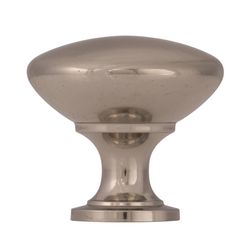 Amerock Allison Round Cabinet Knob 1-3/16 in. D 1-1/8 in. Brushed Chrome 1 pk