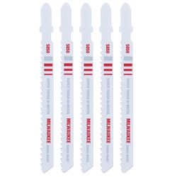 Milwaukee 4 in. Bi-Metal T-Shank Non-ferrous metal cutting Jig Saw Blade 8 TPI 5 pk