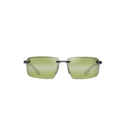 Maui Jim Laulima Sunglasses Unisex Shiny Trans Foliage Green Frame Maui HT Lens Polarized