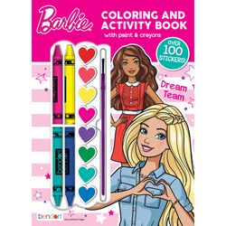 Bendon Barbie Color and Paint Activity Book Multicolored