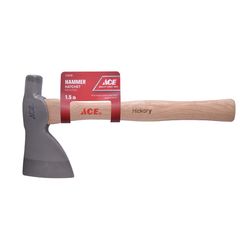 Ace 22 oz Carbon Steel Hammer Hatchet Hickory Handle 13.58 in.