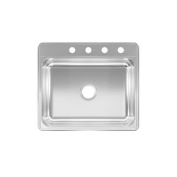 Kindred Creemore Stainless Steel Top Mount 25 in. W X 22 in. L Single Bowl Kitchen Sink