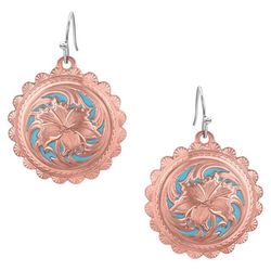 Montana Silversmiths Women's Emma's Sunlight Rose Gold Earrings One Size Fits Most