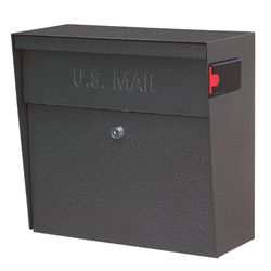 Mail Boss Metro Modern Galvanized Steel Wall Mount Galaxy Locking Mailbox