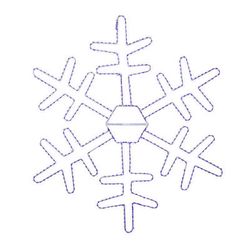 Celebrations LED Blue Snowflake 18 in. Hanging Decor