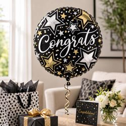 Anagram Balloons Congrats Star Foil Balloon 1 pk