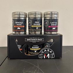 Casa M Spice Co Mini Ranch Pack Beef/All Purpose/Pork BBQ Rub Set 16.5 oz