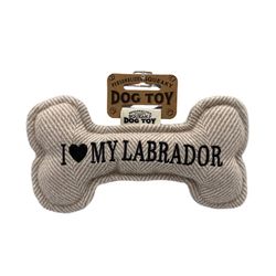 History and Heraldry I Love My Labrador Squeaky Dog Toy