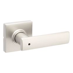 Kwikset Breton Square Satin Nickel Privacy Lever