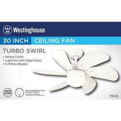Westinghouse Turbo Swirl 30 in. LED Indoor Ceiling Fan