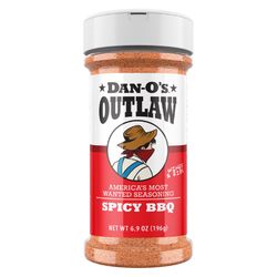 Dan-O's Outlaw Spicy BBQ BBQ Seasoning 6.9 oz