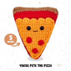 Bucilla Pete the Pizza Amigurumi Crochet Kit 1 pk
