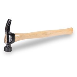 Vaughan Dalluge 21 oz Milled Face Straight Claw Hammer 18 in. Hickory Handle