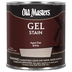 Old Masters Semi-Transparent Aged Oak Oil-Based Alkyd Gel Stain 1/2 pt