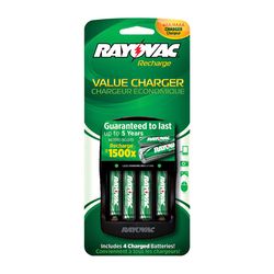 Rayovac NiMH AA/AAA 1.2 V 2500 mAh Rechargeable Battery PS133-4B 4 pk