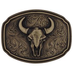 Montana Silversmiths Buffalo Skull Buckle 1 pk