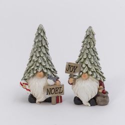 Gerson Resin Holiday Gnome Figurine 7 in.