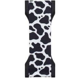 LoveHandle Black/White Cowhide Cell Phone Grip For All Mobile Devices