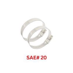 Power Sentry Green Life Distribution 3/8 in to 3/4 in. SAE 20 Hose Clamp Stainless Steel Band
