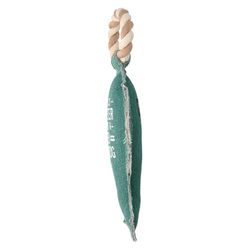 Pavilion We People For Dog Green Cotton Fish Squeak Dog Toy 12 1 pk