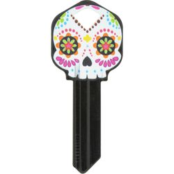 HILLMAN Wackey Sugar Skull House/Office Universal Key Blank Single