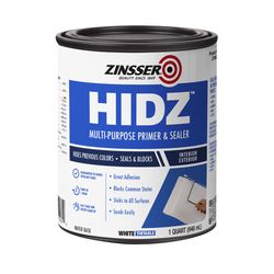 Zinsser HIDZ White Flat Water-Based Primer and Sealer 1 qt