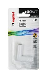 Legrand CordMate 1.63 in. L Flat Elbow 1 pk