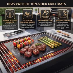 HIC Kitchen Fiberglass Grill Cooking Mat