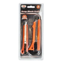 JMK Illinois Industrial Tool Retractable Snap Blade Knife Set Multicolored 2 pc