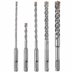Bosch Bulldog Assorted Carbide Tipped SDS-plus Hammer Bit Set SDS-Plus Shank 5 pc